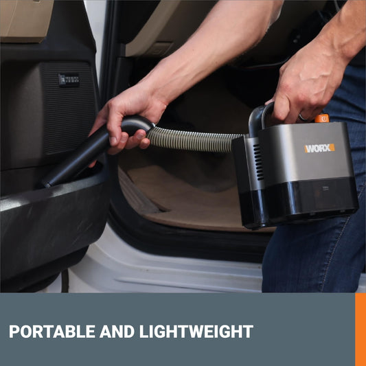 WORX WX030L 20V Power Share Cordless Cube Vac Compact Vacuum, Staubsauger, Schwarz