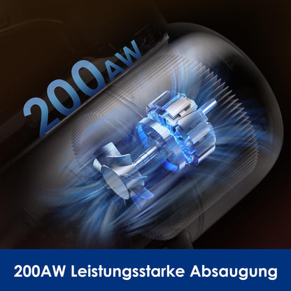 Tineco Pure ONE S70 Akku Staubsauger, 200 AW, LED, 3DSense Pro Reinigungssystem, Biz zu 95 Min. 6-stufiges Filter, ZeroTangle-Bürste, Intelligenter Kabelloser Handstaubsauger (Orange)