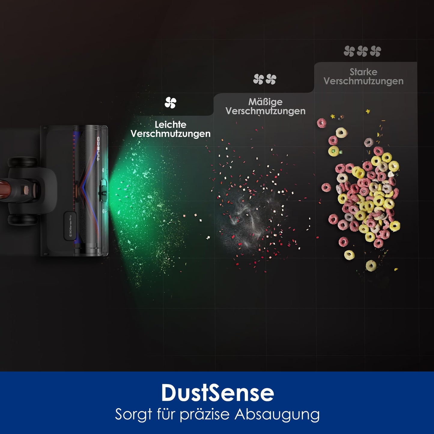 Tineco Pure ONE S70 Akku Staubsauger, 200 AW, LED, 3DSense Pro Reinigungssystem, Biz zu 95 Min. 6-stufiges Filter, ZeroTangle-Bürste, Intelligenter Kabelloser Handstaubsauger (Orange)