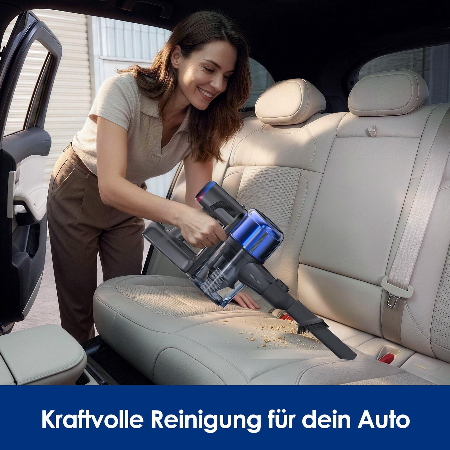 Tineco Pure ONE S70 Akku Staubsauger, 200 AW, LED, 3DSense Pro Reinigungssystem, bis zu 95 Min. 6-stufiges Filter, ZeroTangle-Bürste, Intelligenter Kabelloser Handstaubsauger