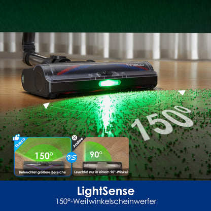 Tineco Pure ONE S70 Akku Staubsauger, 200 AW, LED, 3DSense Pro Reinigungssystem, bis zu 95 Min. 6-stufiges Filter, ZeroTangle-Bürste, Intelligenter Kabelloser Handstaubsauger